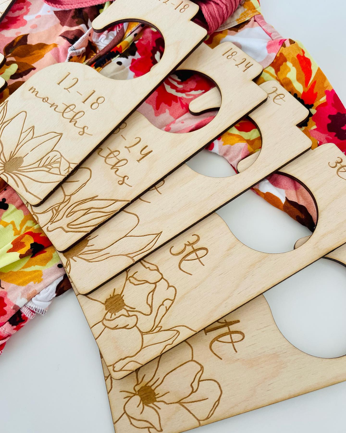 Magnolia Floral Nursery Closet Dividers