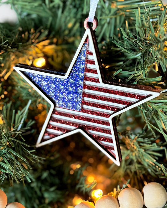 Patriotic Star Ornament