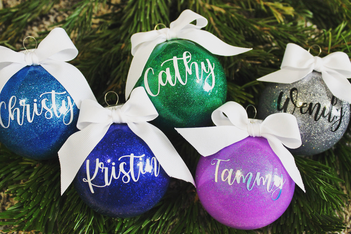 Glitter Ball Ornaments