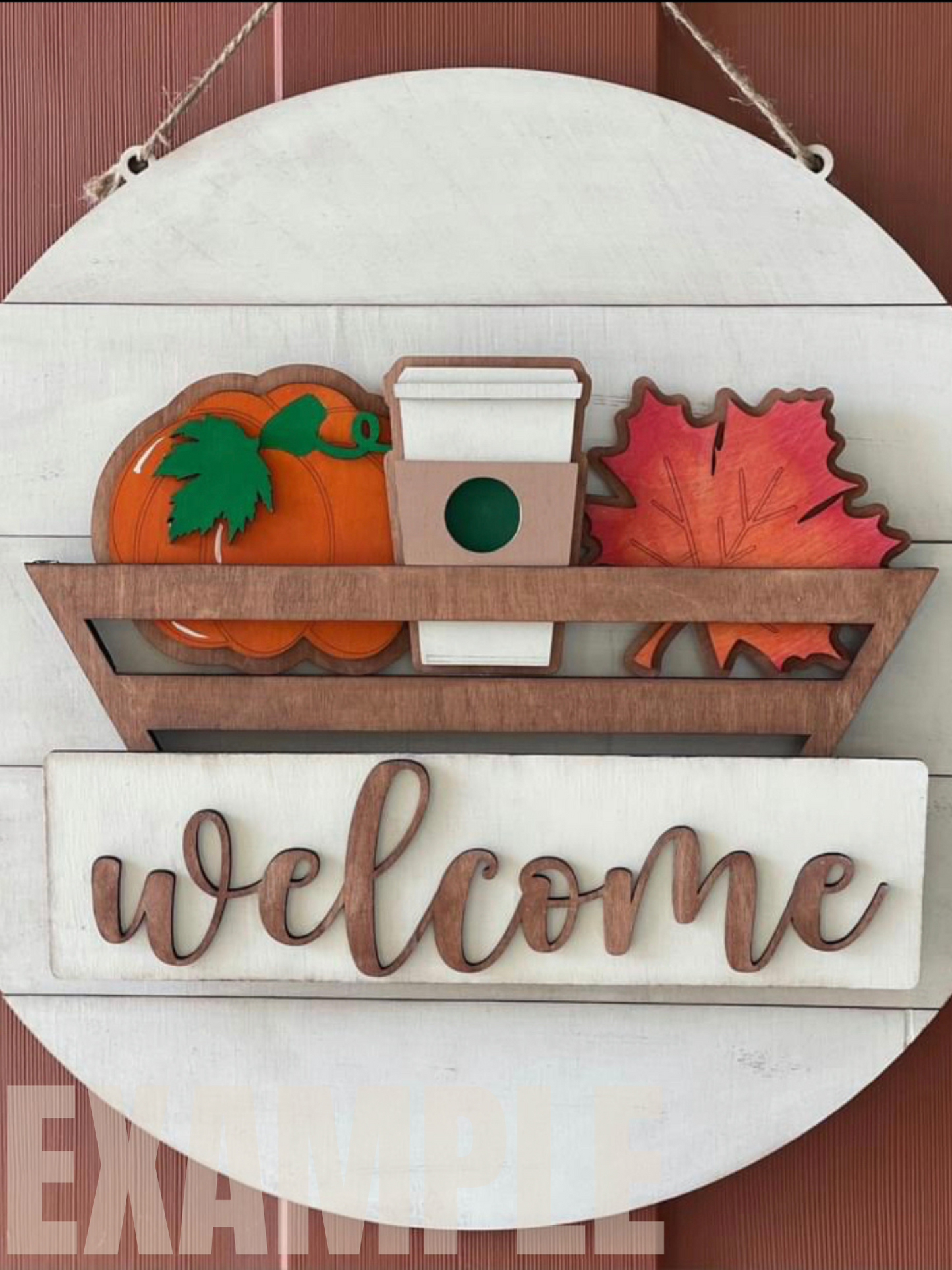 Welcome Sign Basket