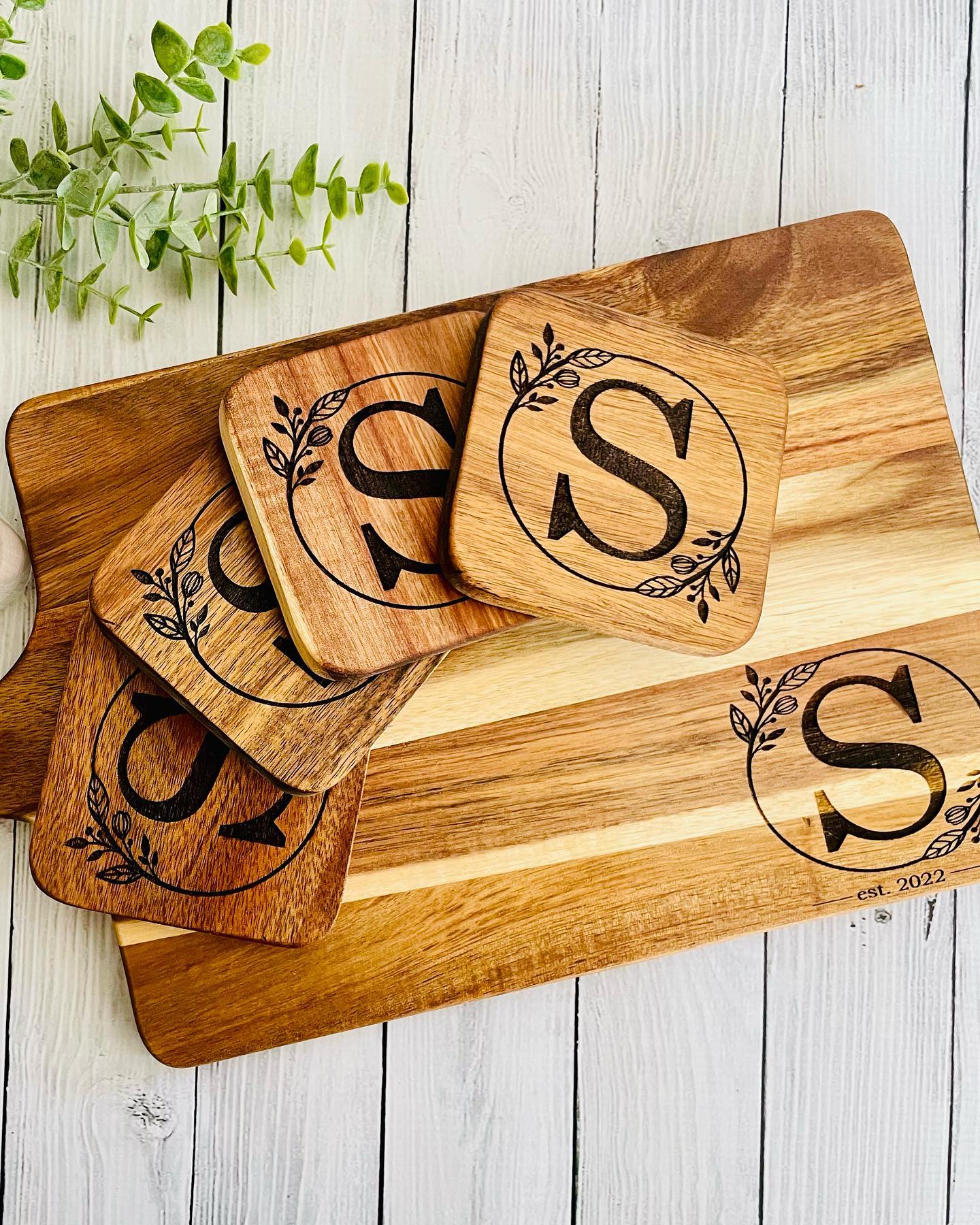 Custom Home Gift Baskets, Personalized Cutting Boards, Coasters, Closi –  BrownCowCreatives