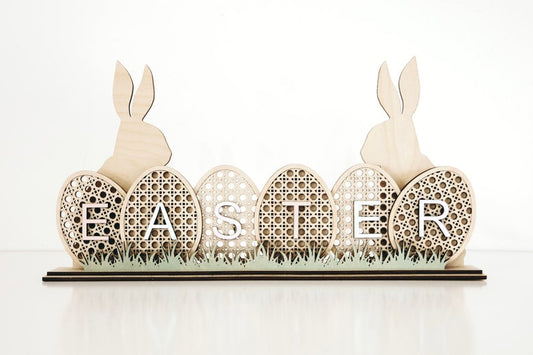 Rattan Easter Egg Shelf Sitter